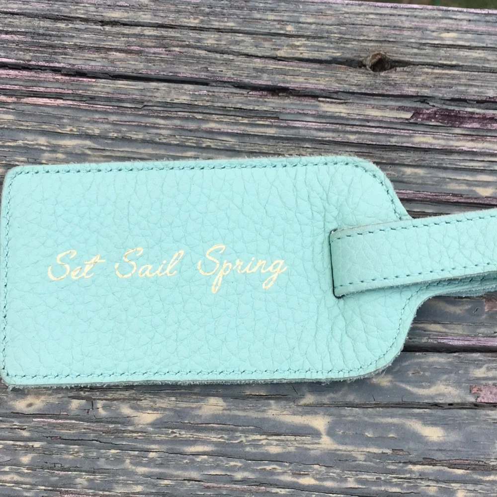 Set sail spring luggage tag